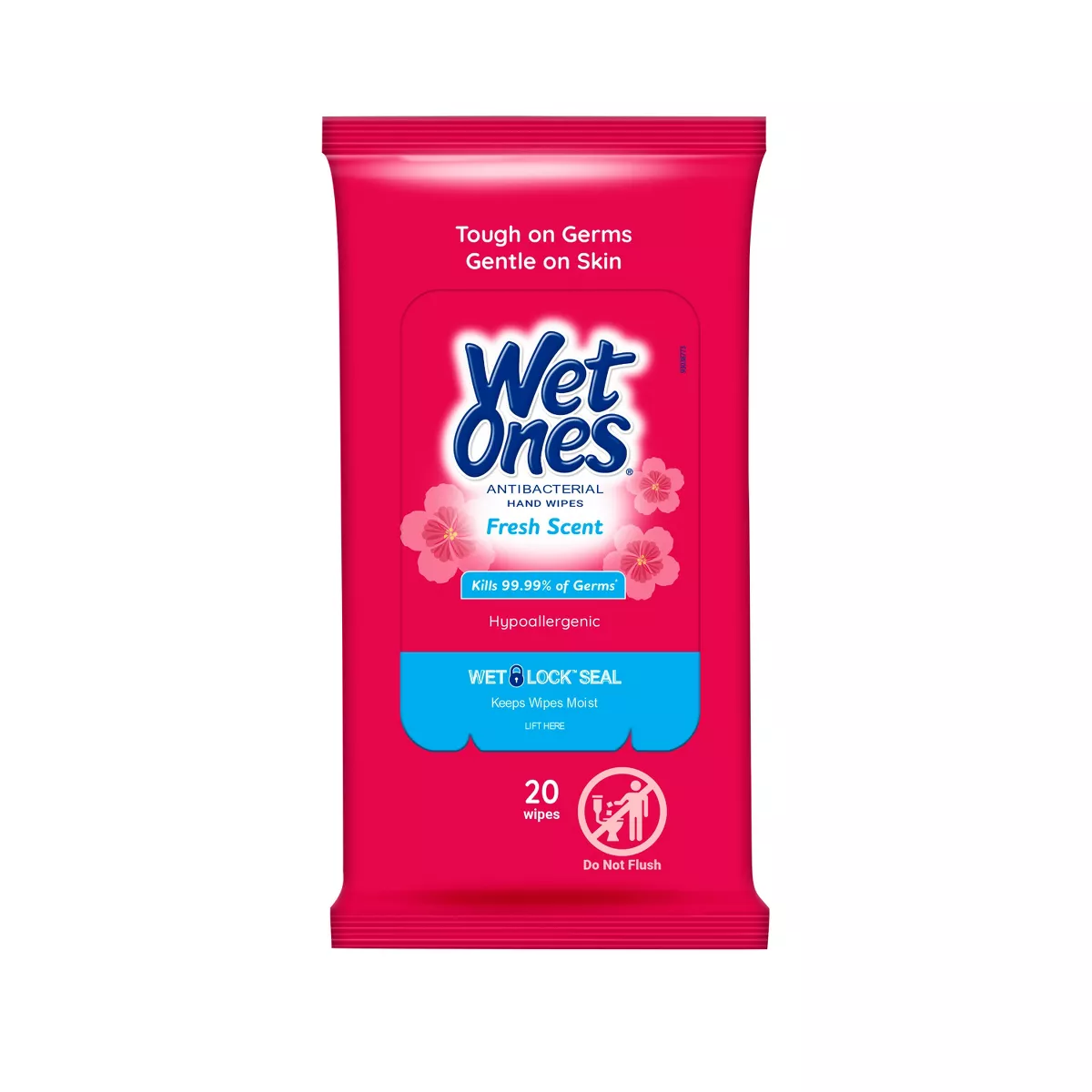 Wet Ones Antibacterial Hand Wipes Travel Pack - Fresh - 20ct